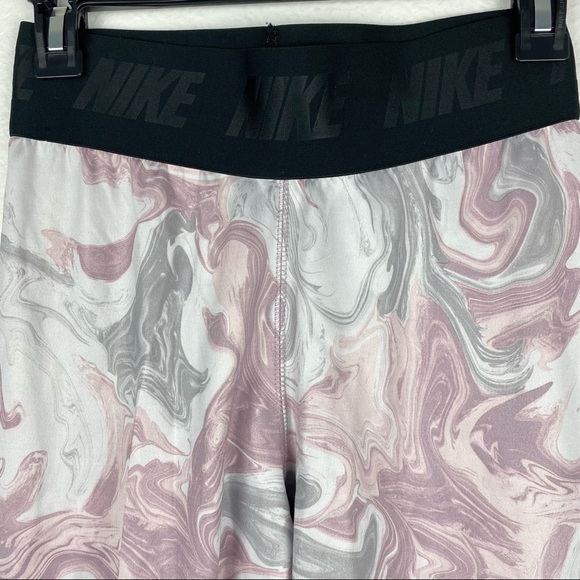 NIKE NSW Leg-A-See Pink Gray Marble Leggings Small - Picture 7 of 10